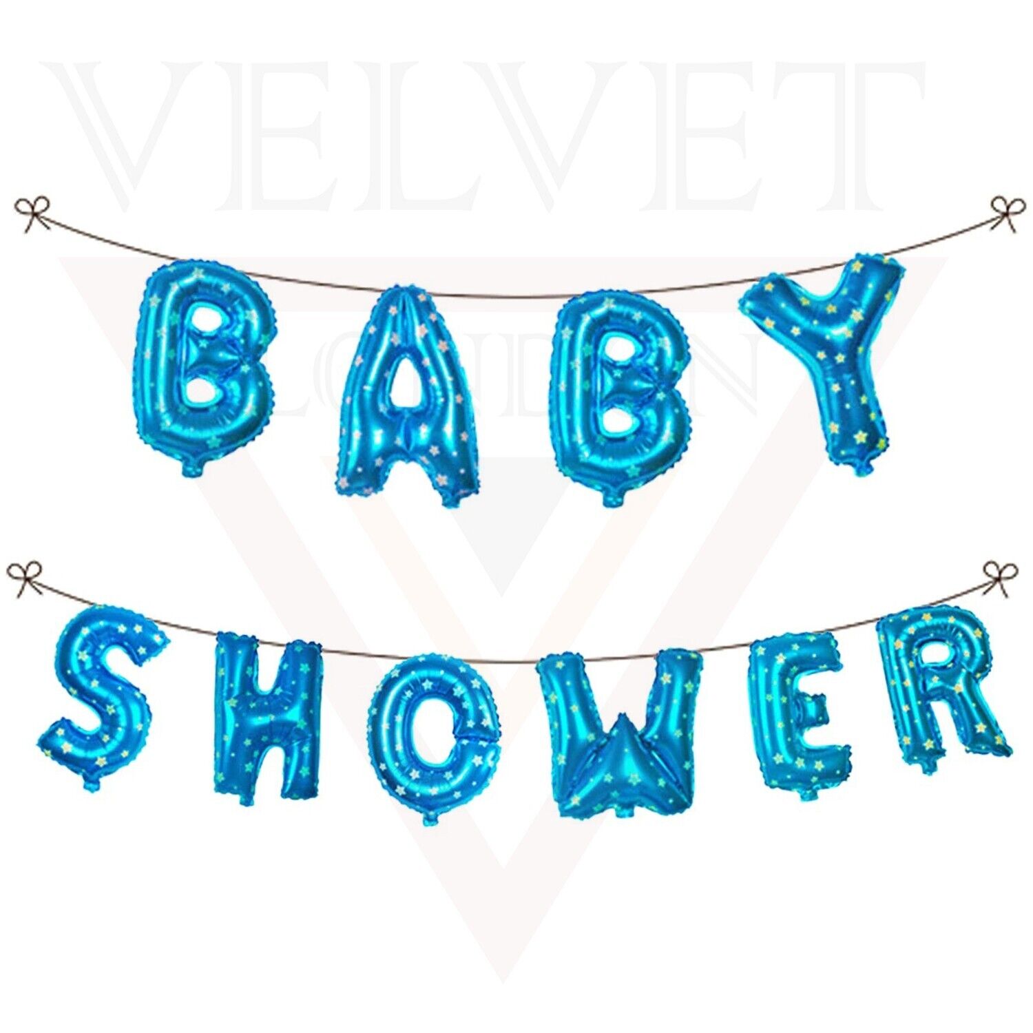 Baby Shower Balloons Banner Blue Baby Shower Baby Boy Foil Balloons Decorations