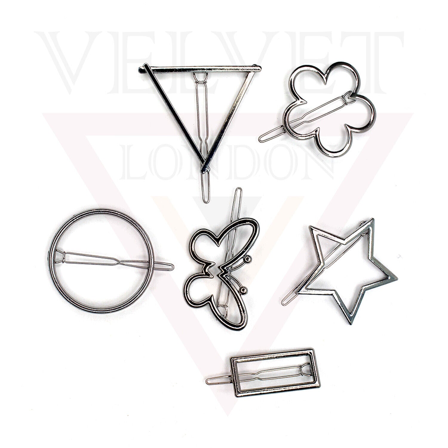 Solid Metallic Hair Clip Metal Hair Pin Sliders Clip French Hair Barrettes