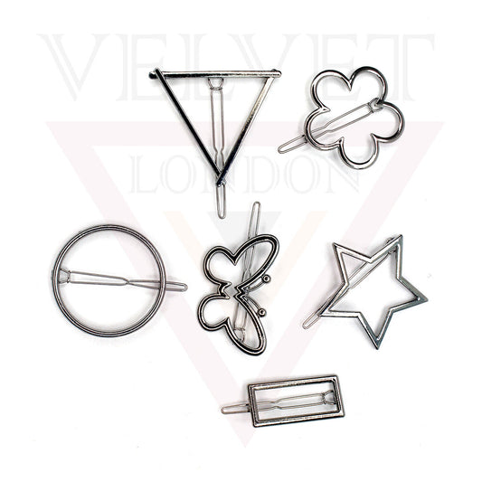 Solid Metallic Hair Clip Metal Hair Pin Sliders Clip French Hair Barrettes
