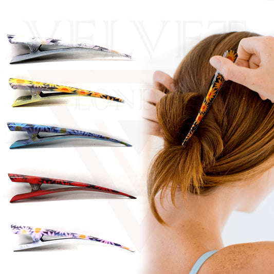 Sunflower Duckbill Metal Crocodile Hair Clips Teeth Hair Styling Clips Hair Pins