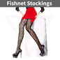 Sexy  Sheer Fishnet Tights High Waist Mesh Pantyhose Patterned Stocking Black