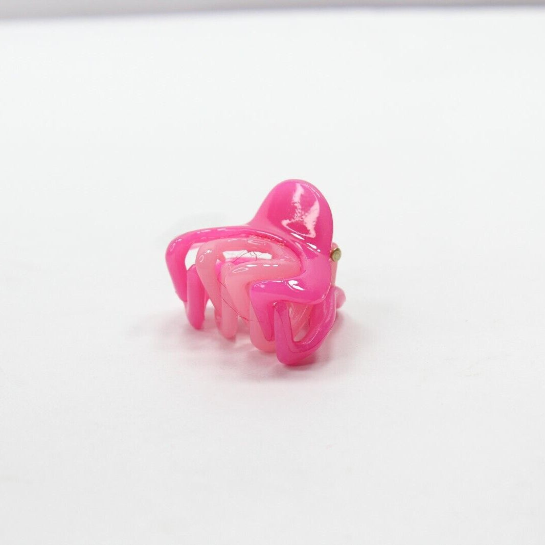 Medium Octopus Clip Hair Claw Palstic Hair Clips Solid Color Barrattes Butterfly