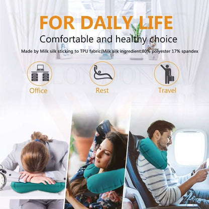 Travel Pillow Neck Pillow Eye Mask  Earplugs neck pillow for travel 3 sets New