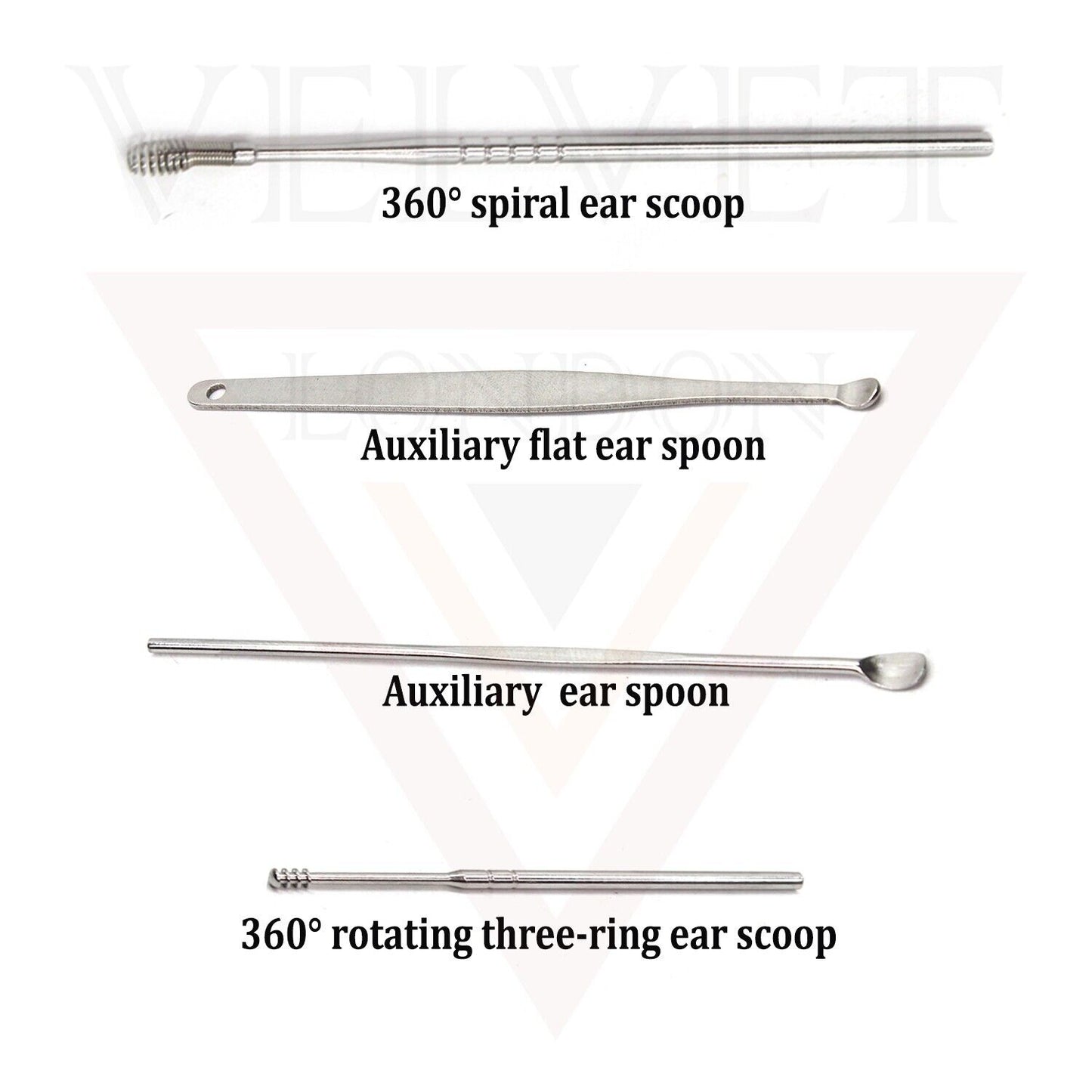 Professional Earplugs and Wax Tool Set, with an Ear Pick Storage Bucket 6pcs