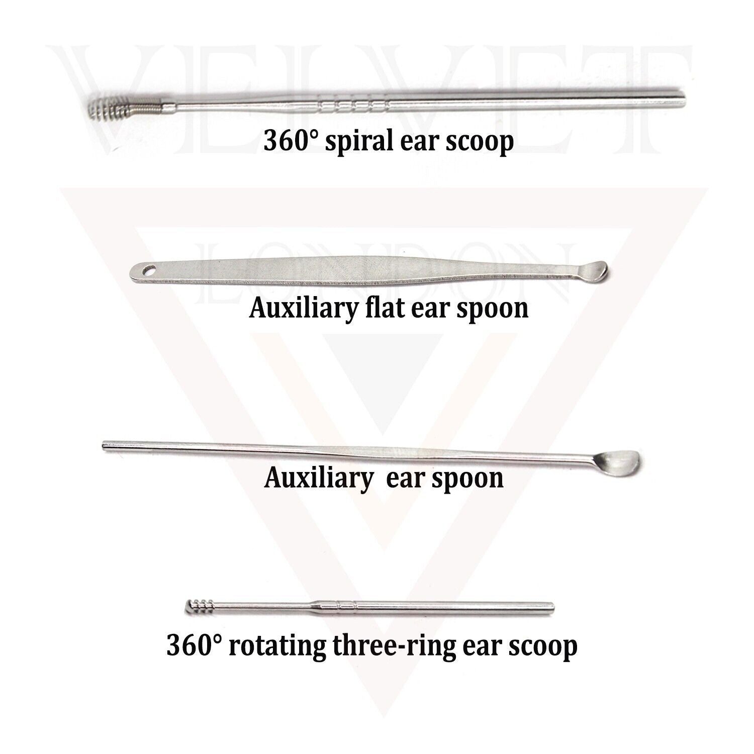 Professional Earplugs and Wax Tool Set, with an Ear Pick Storage Bucket 6pcs