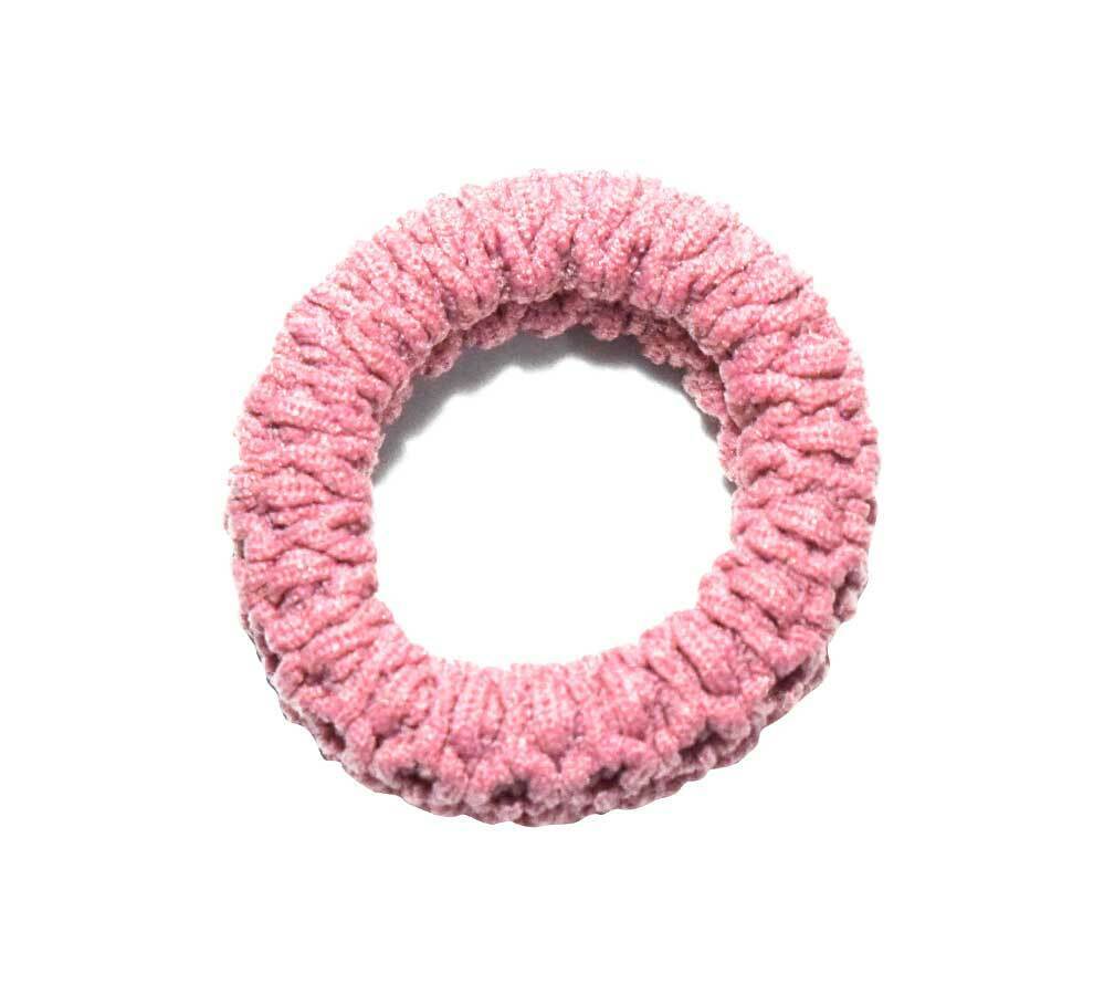 6x Elastic Scrunchie Dark Soft Hair Bands Ties Ponytail Holder Rubber Band Girls