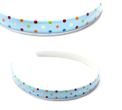 Doted Print Hair Bands Headband With Teeth Hair Hoop Non-slip Gripper Headwears