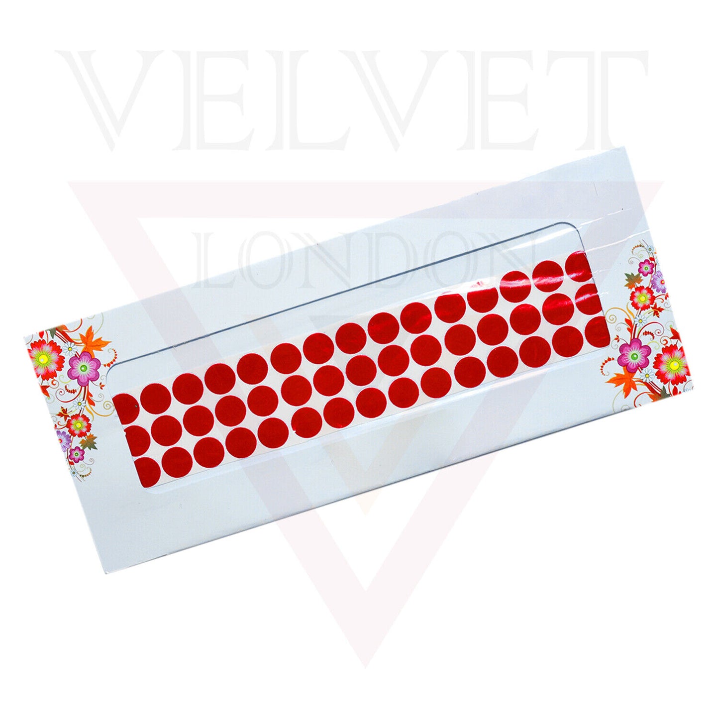 Round Red Bindi Plain Face Tikka Indian Dots Chandla Forehead Sticker Wedding 