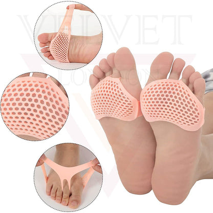 3x Gel Ball Of Foot Cushion Pads Insoles Pain Relief Forefoot Metatarsal Support