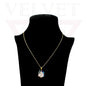 Unicorn Pendant Necklace Small Colour Golden Chain Vintage Delicate Choker