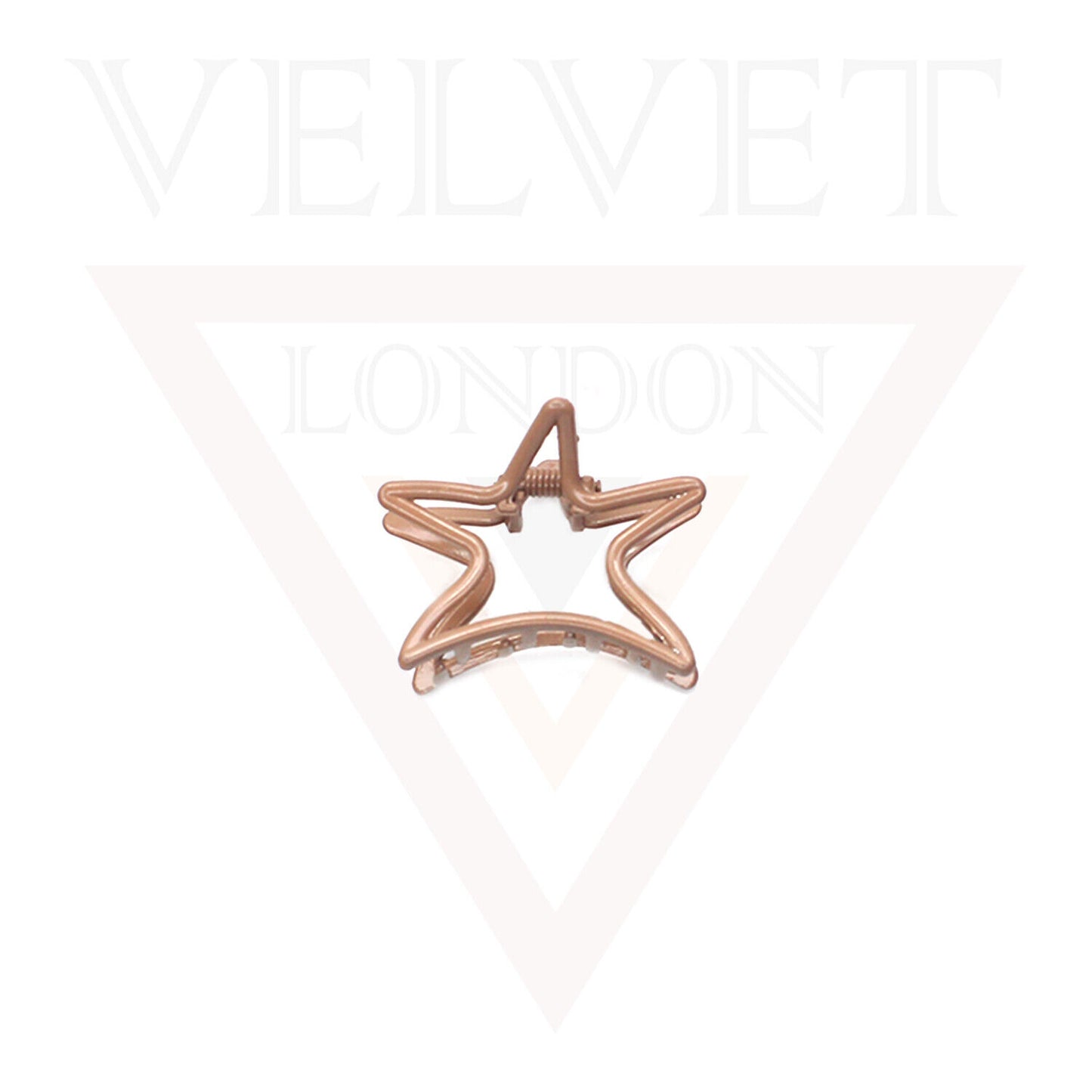 Metal Hair Claw Clips Matte Hair Clamp Star Barrette Frosted Jaw Accessories