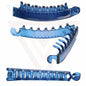 Banana Hair Clip Barley Twist Clear Fishtail Comb Ponytail Holder Non-slip Clips