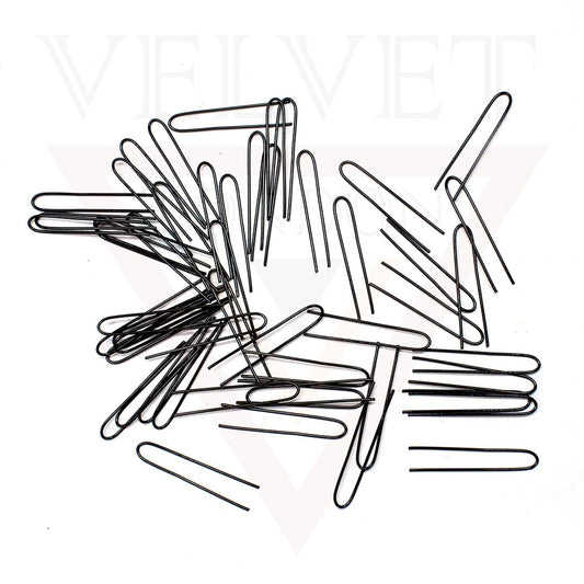 50x Black Plain U Pins U-Shaped Small Hair Clip Bobby Pins Hair Bun Styling Pins