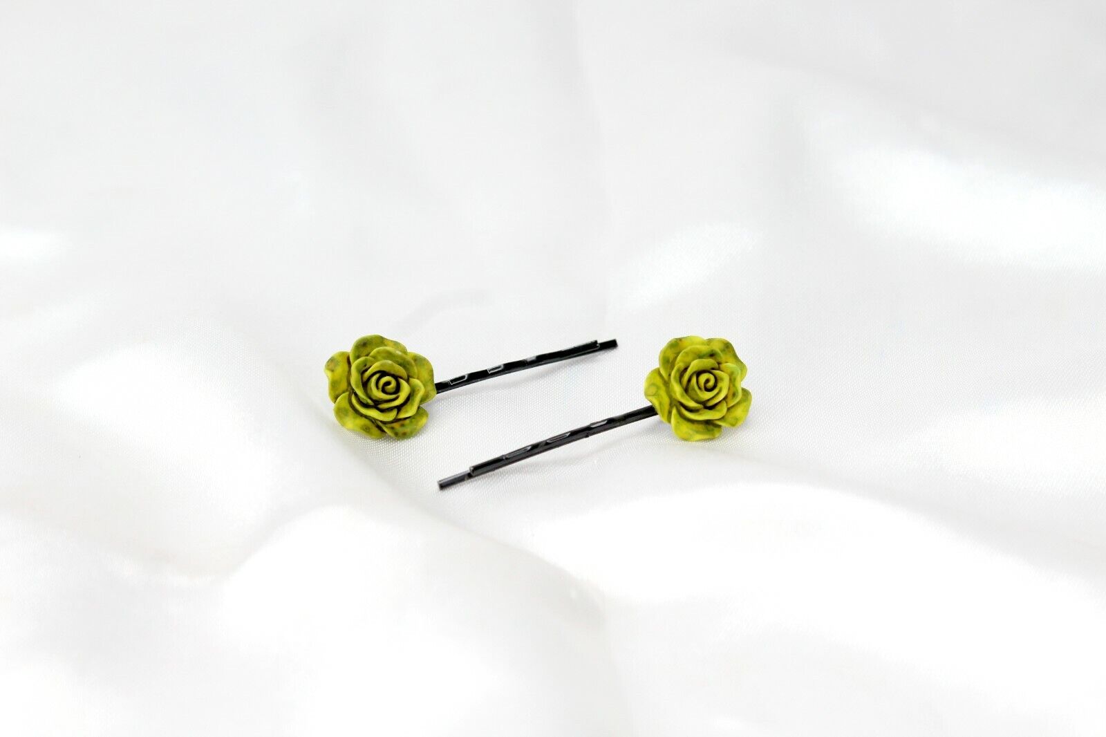 20x Hair Pins Colorful Rose Flower Bobby Pins Hair Clips Metal Grips Slide Pins