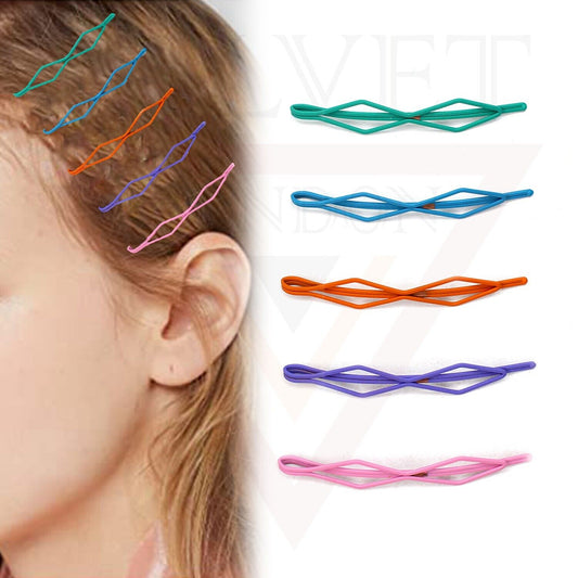 5x Hair Pins Set Rhombus Hair Clips Metal Blonde Bobby Pin Grips Hair Styling
