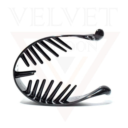 Hair Banana Clips Black Ponytail Fish Comb Twist Hair Claw Clips Clamp Hair Grip