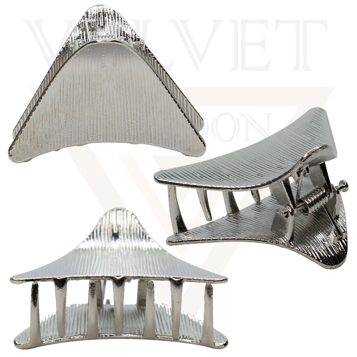 Hair Claw Clips Triangle Hair Clamp Non-Slip Strong Hold Metal Lining Hair Jaw