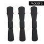 3pcs Black Hair Clips Metal Hairdressing Salon Duck Teeth Clips Crocodile Slide