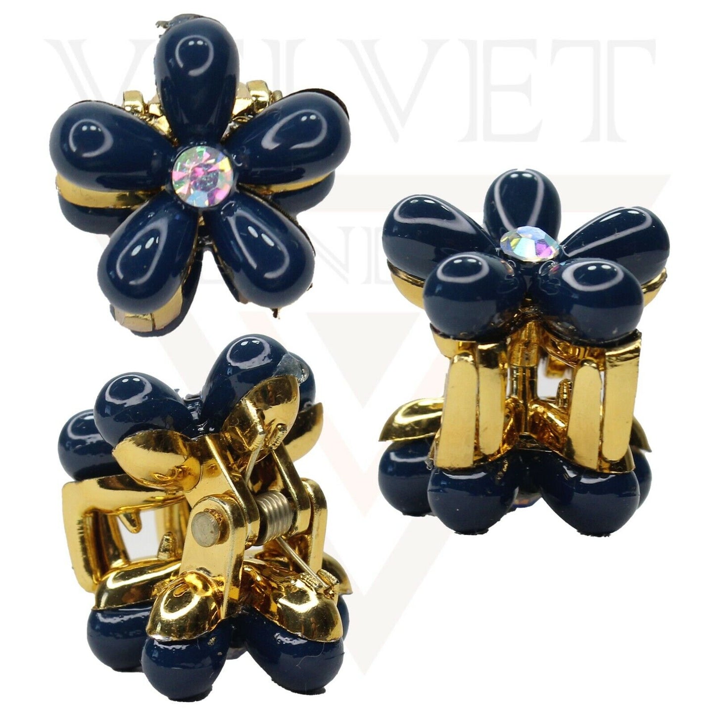 Hair Claw Drop Pearl Flower Non-Slip Mini Claw Hair jaw Clip Barrettes Hair Pins