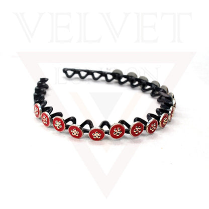 3Pcs Unbreakable Hair Band Diamond Pearl Headbands Non-Slip Teeth Hair Hoop