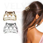 2x Mini Cat Shape Metal Hair Claw Clips Non-Slip Jaw Clip Hair Clamp Butterfly
