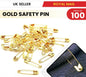 100Pcs Metal Golden Safety Pins Needles Sewing Craft Durable Multipurpose 2.5CM