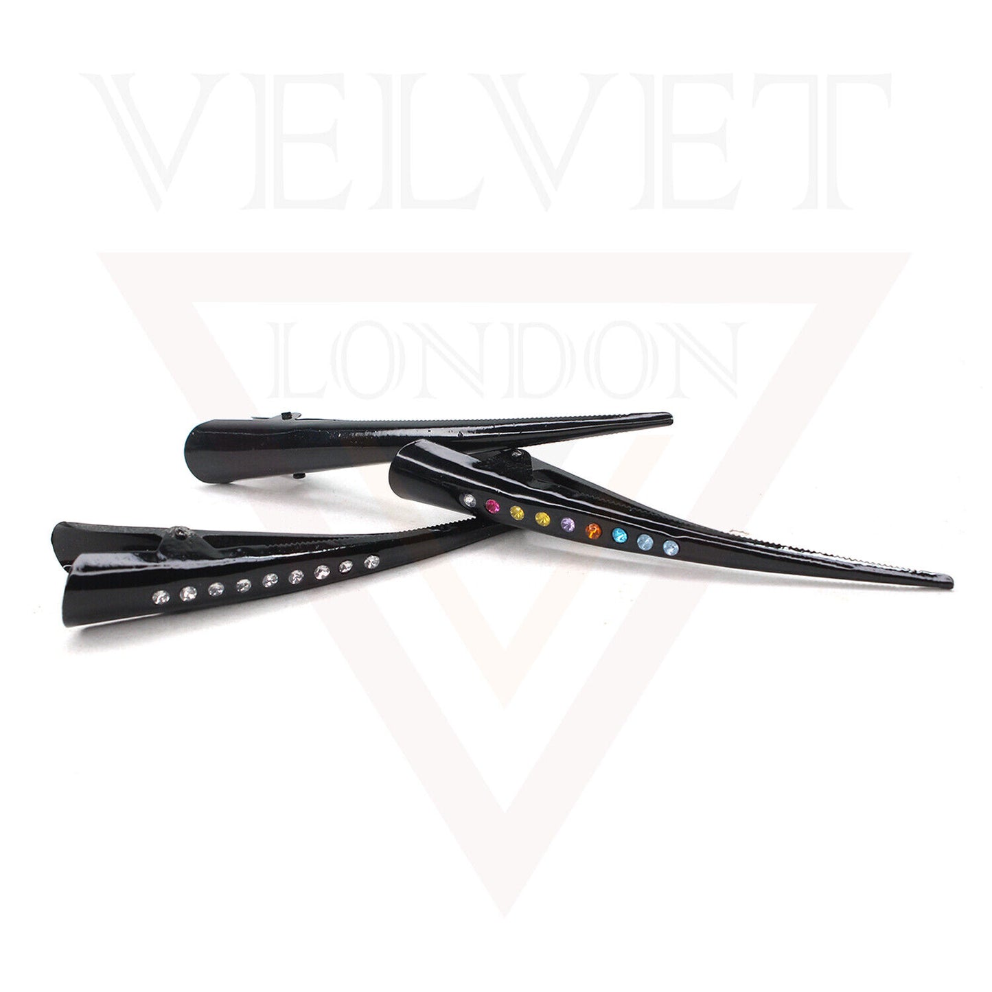 Hair Clip Duckbill Rhinestone Metal Non-slip Teeth Crocodile Hair Clip Barrettes
