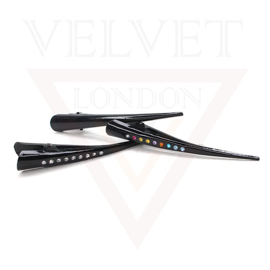 Hair Clip Duckbill Rhinestone Metal Non-slip Teeth Crocodile Hair Clip Barrettes