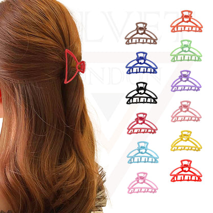 Metal Hair Claw Clips Hair Clamp Matte Clutcher Barrette Jaw Hair Accessories