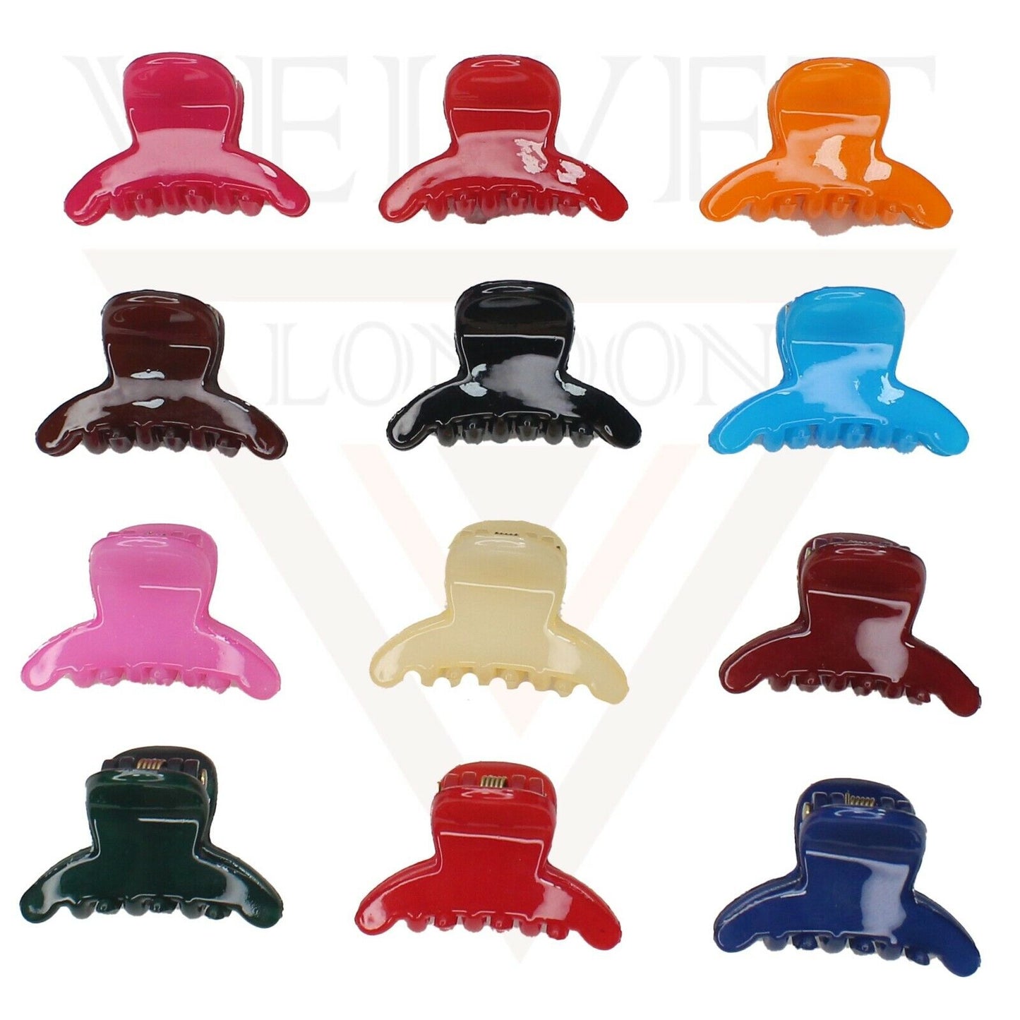 12x Mini Hair Claw Baby Clips Hair Clamps Small Butterfly Hairpins Barrettes