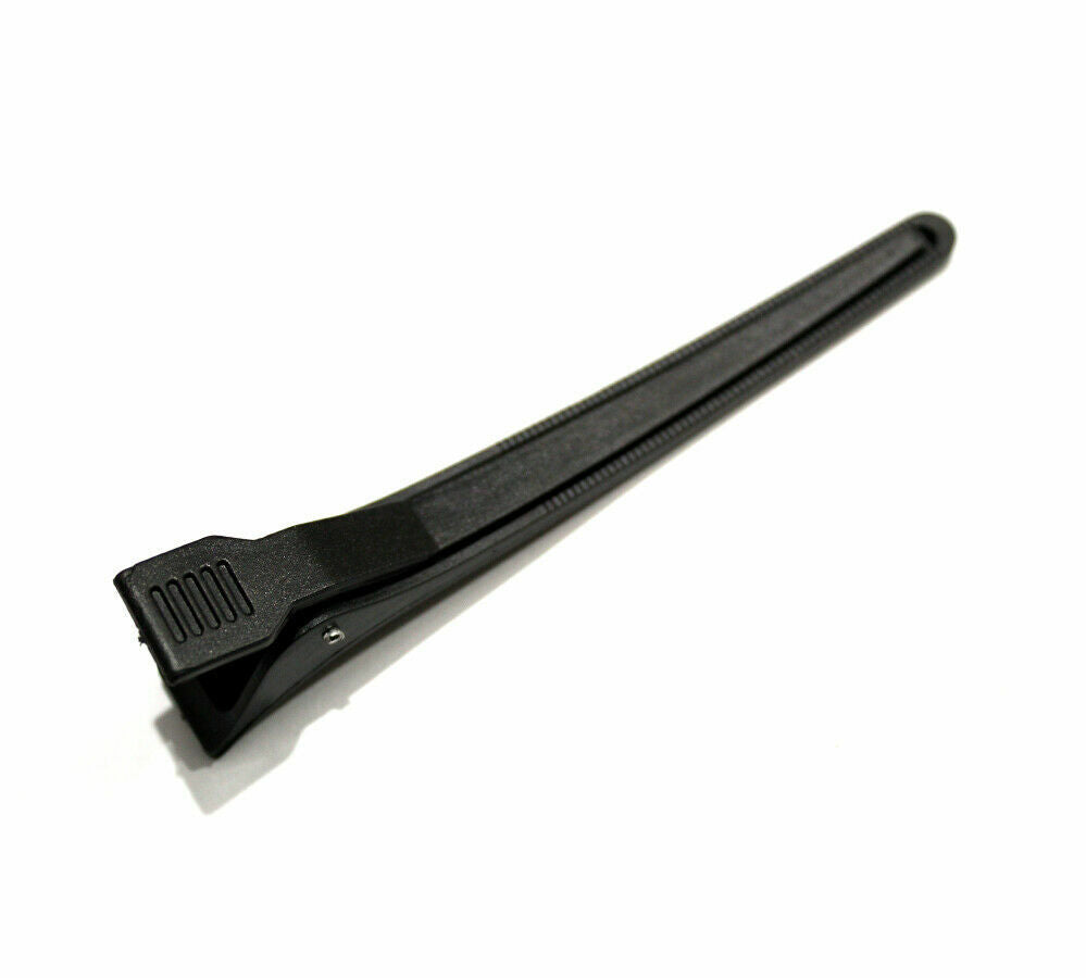 6x Black Hairdresser Duckbill Clip Salon Hair Sectioning Professional Clamp