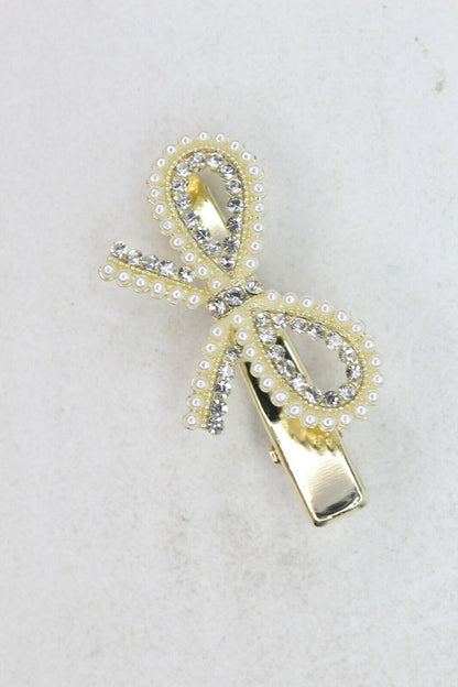 Pearl Hair Clips Pins Golden Hairpins Metal Diamond Hairdressing Crocodile Grips