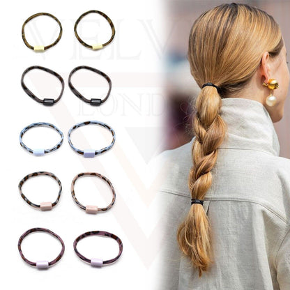 10x Elastic Rubber Band Tiger Print Hair Band Rope Thin Hairbands Mini Children