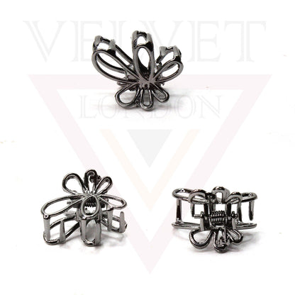 Metalic Mini Hair Claw Metal Tiny Hair Jaw Clips Hair Clamp Barrattes Butterfly 