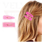 2x Hair Clips Pearl Pink Hairpins Plastic Teeth Clamp Beauty Hair Accessory Grip