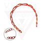Hair Band Oval Chain Link Headband Grip Teeth Plastic Dark Colour Hair Hoop
