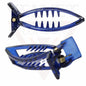 Banana Mirchi Hair Clips Transparent Comb Non-slip Ponytail Holder Clamp Grip