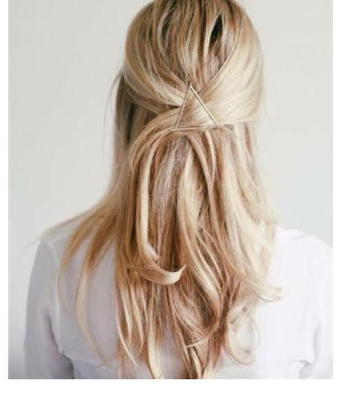 Golden Hair Clip Metal Hair Pin French Sliders Minimalist Clip Barrettes Grips 