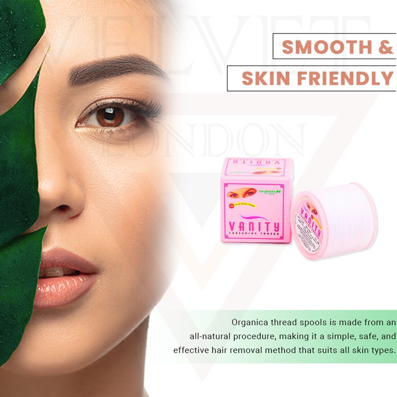 VANITY Antibacterial Eyebrow Thread Facial Hair Removal Cotton Threading Thread