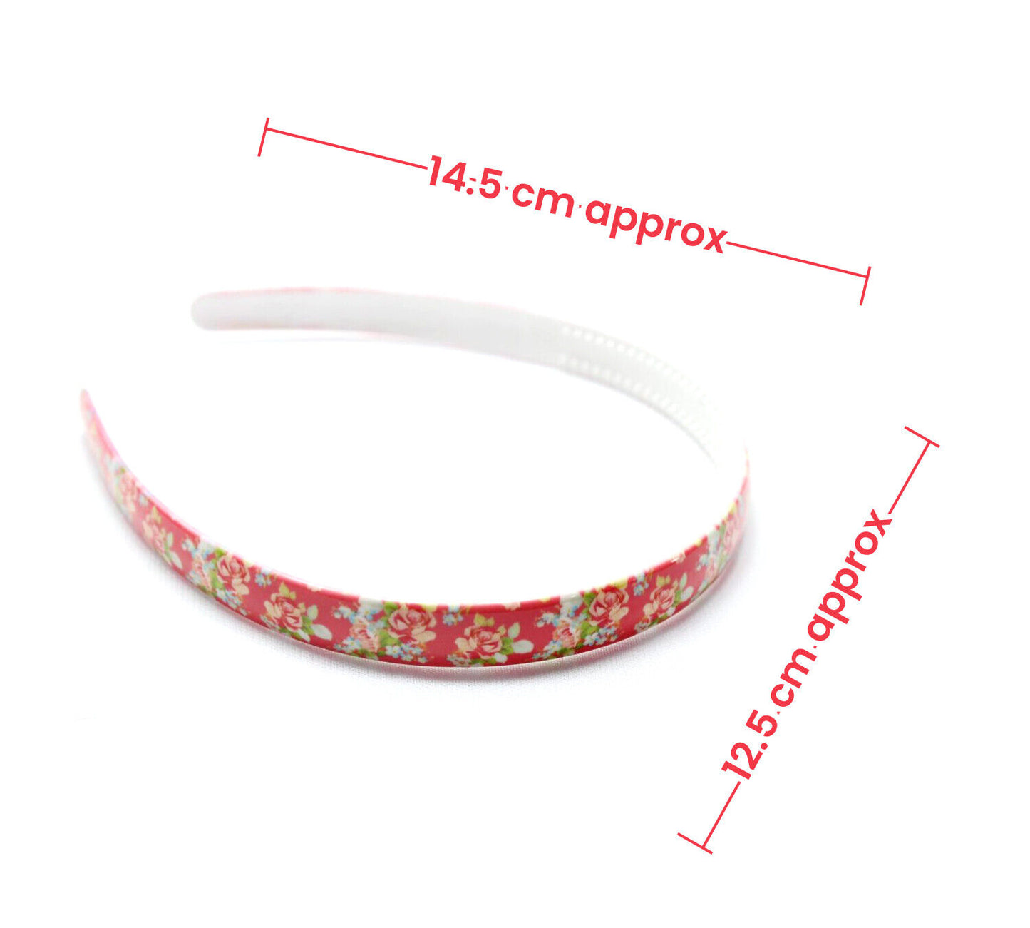 Flower Print Hair Bands Headband With Teeth Hair Hoop Non-slip Gripper Headwears