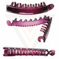 Banana Hair Clip Barley Twist Clear Fishtail Comb Ponytail Holder Non-slip Clips