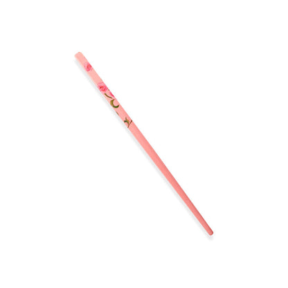 2x Wooden Unique Girls Bun Holder Japanese Style Floral Hair Wood Chopsticks