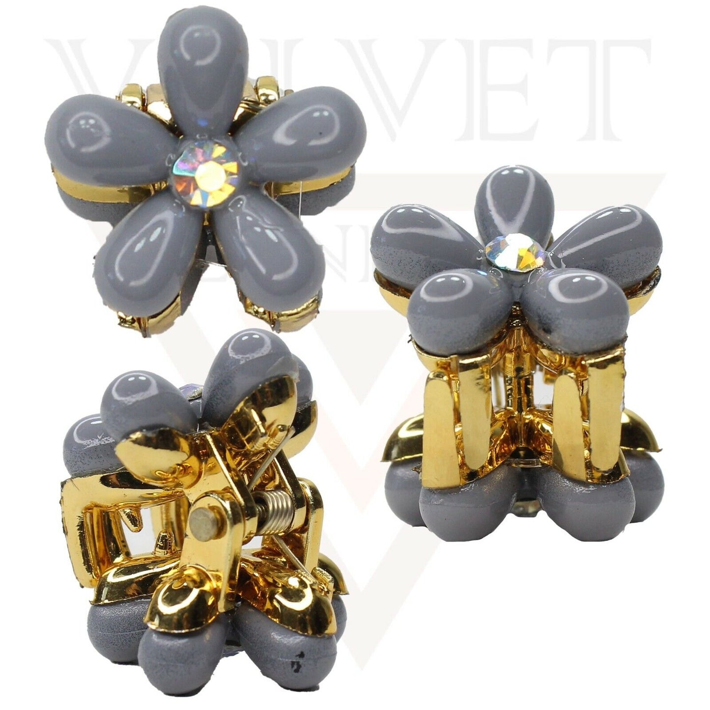 Hair Claw Drop Pearl Flower Non-Slip Mini Claw Hair jaw Clip Barrettes Hair Pins