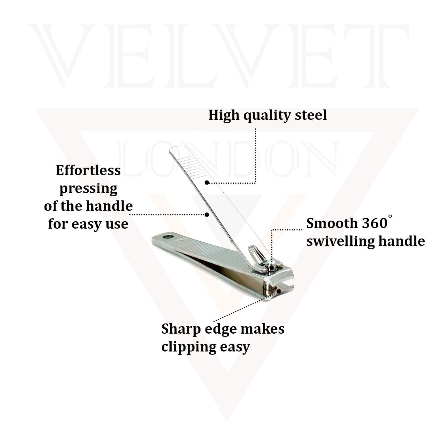 Stainless Steel Nail Clipper Made with Heavy Duty Suitable for Thick Fingernail