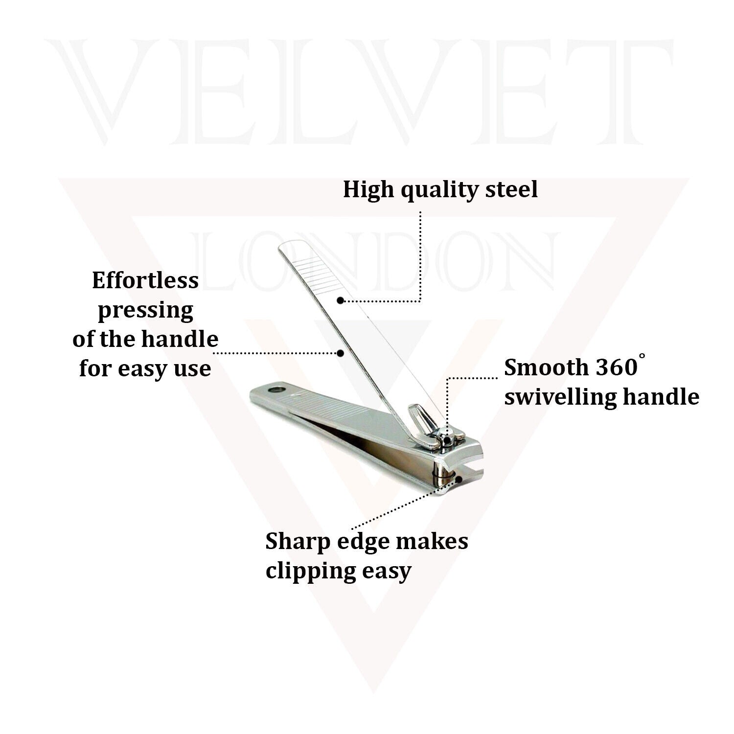 Stainless Steel Nail Clipper Made with Heavy Duty Suitable for Thick Fingernail