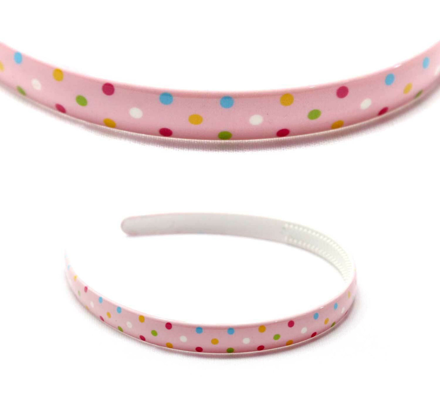Doted Print Hair Bands Headband With Teeth Hair Hoop Non-slip Gripper Headwears