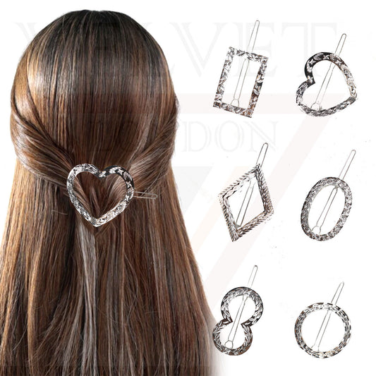 Hair Clips Metal Hairpins Silver Sliders Clip Designer Korean Grips Barrettes