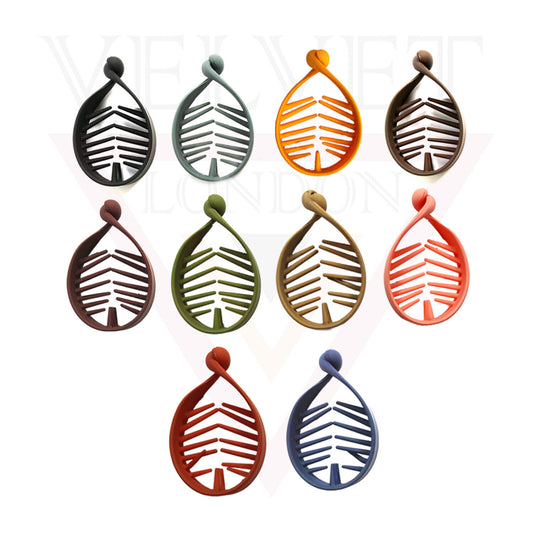 Matte Oval Acrylic Banana Hair Clip Twist Hair Pin Ponytail Holder Comb Clamp