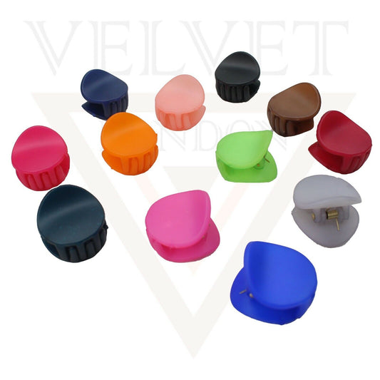 Hair Claw Clips  Hair Barrettes Neon Small Round Clutcher Butterfly Hair Clamps