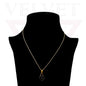Heart Pendant Necklace Small Colour Lock Golden Chain Vintage Delicate Choker UK